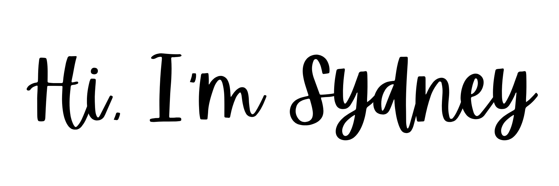 Hi, I'm Sydney!